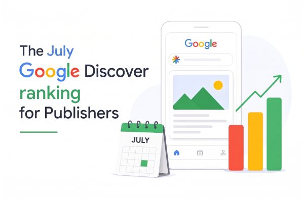 Google Discover Publisher Rankings in July 2026: winners, losers, and major shifts