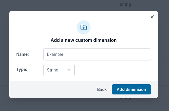 Add custom dimension